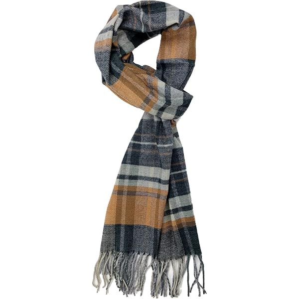 VERONZ Soft Classic Cashmere Feel Winter Scarf, Beige Buffalo